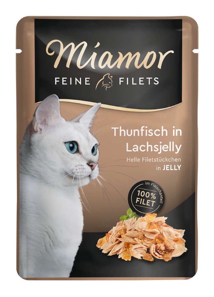 Miamor Katzen-Nassfutter Feine Filets Thunfisch in Lachsjelly